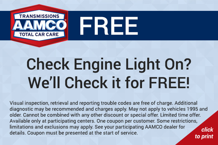 Free check engine light service coupon